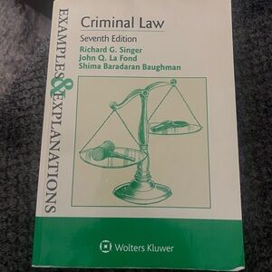 Criminal Law Seventh Edition Book